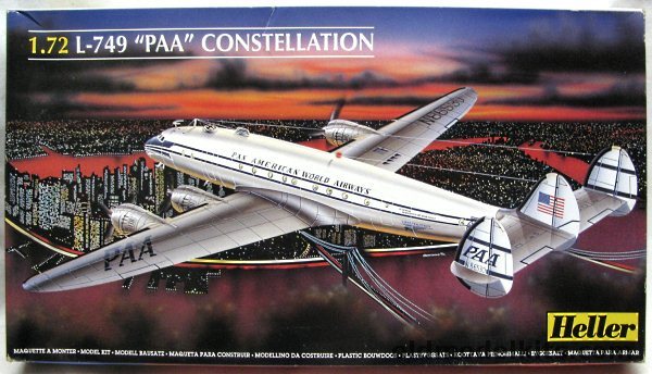 Heller 1/72 Lockheed L-749 Constellation Pan Am, 80381 plastic model kit